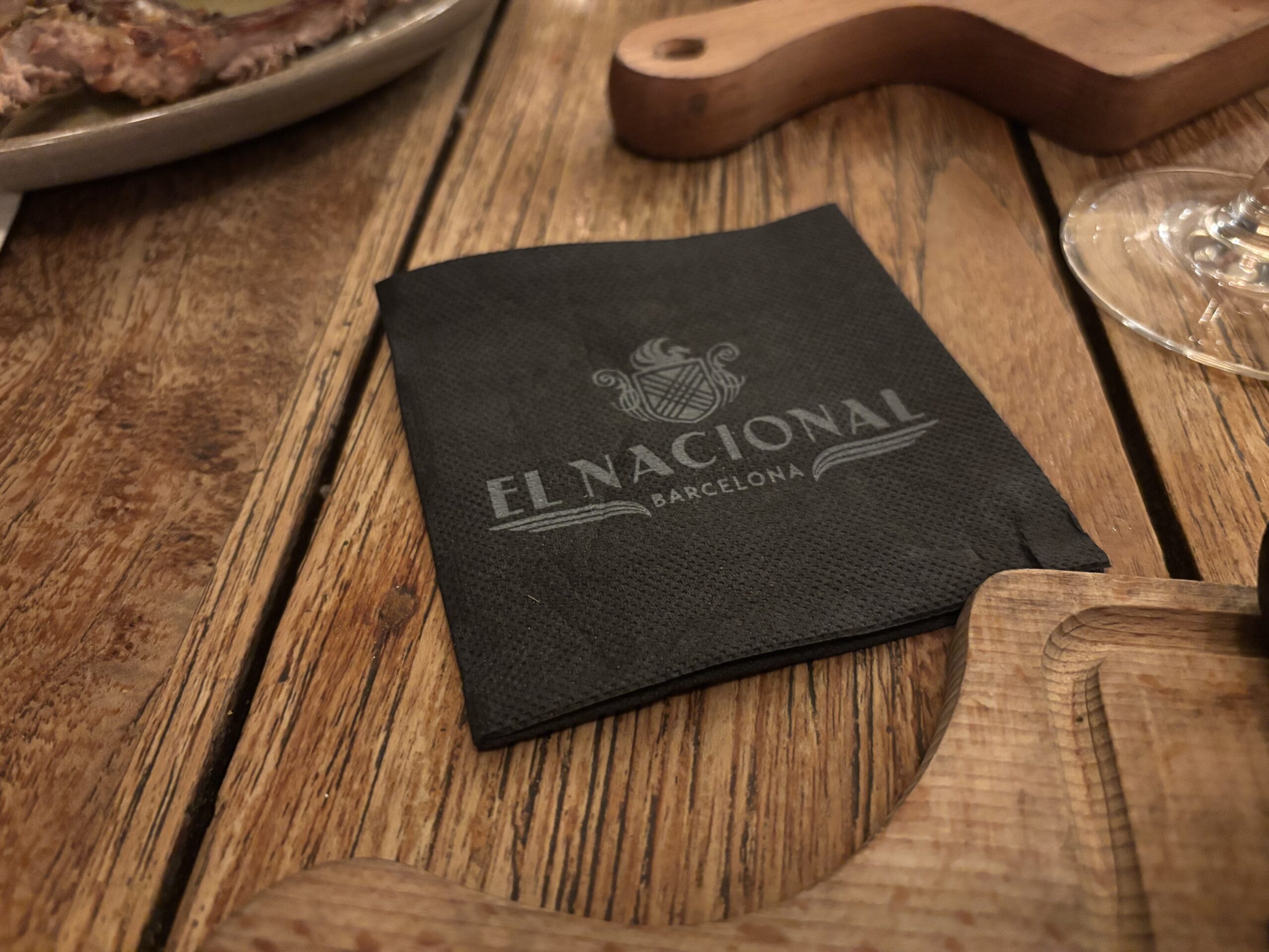 Dinner at El Nacional in Barcelona.