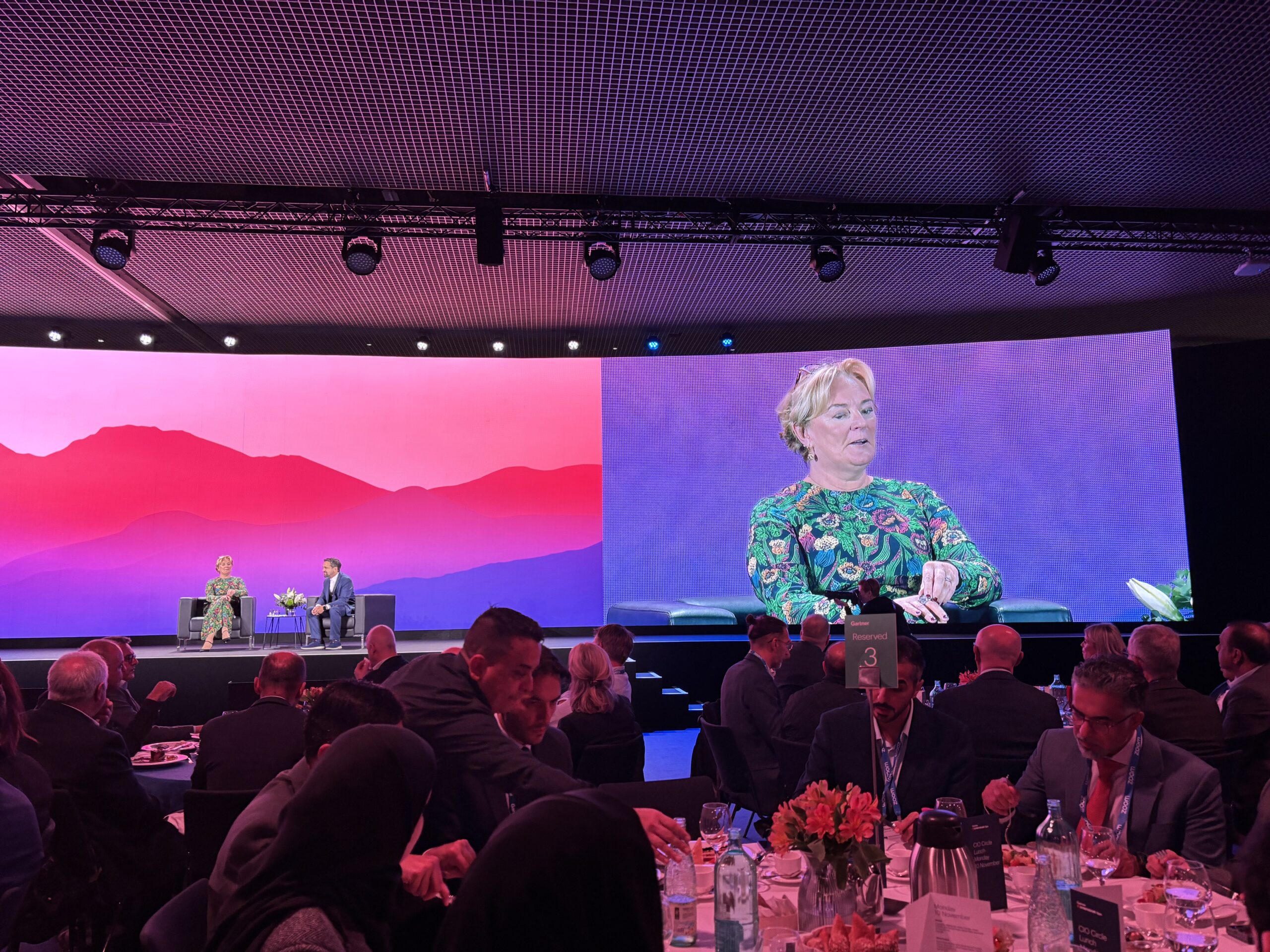 Jo Malone on stage at the Gartner IT Symposium/Xpo, November 2025